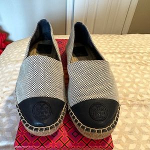 Tory Burch Navy Espadrille